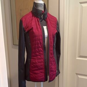 BCG Women's Burgundy and Gray Athletic Jacket